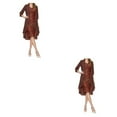 thumbnail image 2 of Minnieouse vestido de lentejuelas cárdigan de piezas encaje hermoso conjunto playa lavable suavidad traje de fiesta ropa de mujer vino / 3xl Vino/3XL 2Conjunto, 2 of 6