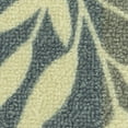 thumbnail image 6 of Mainstays Traditional Leaf Block Aqua Gray Print Indoor Area Rug, 4'x5'4", 6 of 8