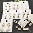 thumbnail image 2 of New 13 Model Sea Shell Earrings For Women Bohemain Ocean Natural Shell Cowrie Statement Earring 2019 Beach Jewelry Gift Jiayi, 2 of 7