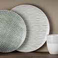 thumbnail image 6 of Noritake Green Hammock Set of 4 Coupe Stripe Dinner Plates, 6 of 7