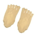 thumbnail image 7 of Unique Bargains 3 Pairs Invisible Five Fingers Socks Soft Fashion No Show Socks  Sexy Breathable for Women Beige, 7 of 7