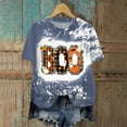 thumbnail image 2 of Hessimy Halloween Pumpkin Shirts women's Fall T-Shirts Cute Autumn Graphic Tees Thanksgiving Tops(Blue,S), 2 of 7