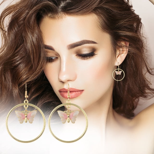 onlyliua Promoción de Temporada Pendientes Atractivos de Aleación con Diseño de Insectos Exagerados para Mujer