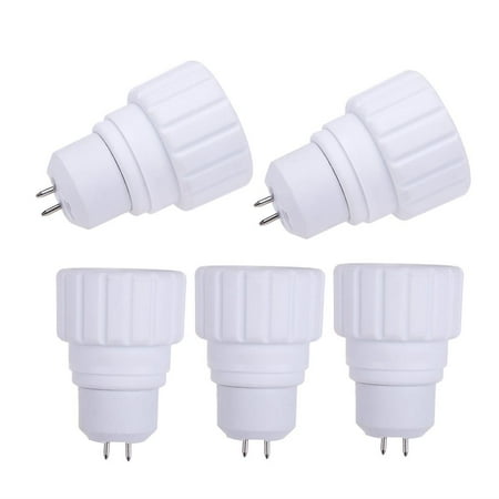 

5Pcs Heat Resistant MR16 to GU10 Base Lamp Holder Socket Converter Adapter