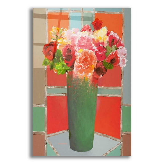 Epic Art 'Summertime Gathering' by Hooshang Khorasani, Acrylic Glass Wall Art, 16"x24"