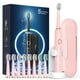 thumbnail image 1 of Rtauys M5 Cepillo de dientes eléctrico sónico para adultos y niños - Cepillo de dientes eléctrico recargable para niños mayores de 12 años y adultos con 8 cabezales y estuche de viaje, duración de bat, 1 of 5