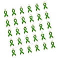 thumbnail image 1 of segolike 30Pcs Ribbon Pendants Pendant Making DIY Ear Key Enamel Green, 1 of 9