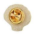 thumbnail image 2 of PinMart's Gold Plated Sea Shell Ocean Animal Lapel Pin, 2 of 5