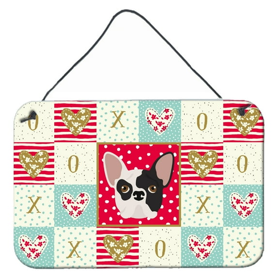 Carolines Treasures CK5200DS812 French Bulldog Love Wall or Door Hanging Prints 8x12 multicolor