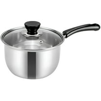 ACDANC Stainless Steel Soup Pot Cooking Pots For Kitchen Small Sauce Pan Non Stick Stove Wok Nonstick Baby Glass