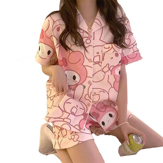Ensemble de Pyjama Boutonné, Ensemble de Pyjama d'Été Lapin Ensemble de Pyjama d'Été Lapin Innovation Moderne