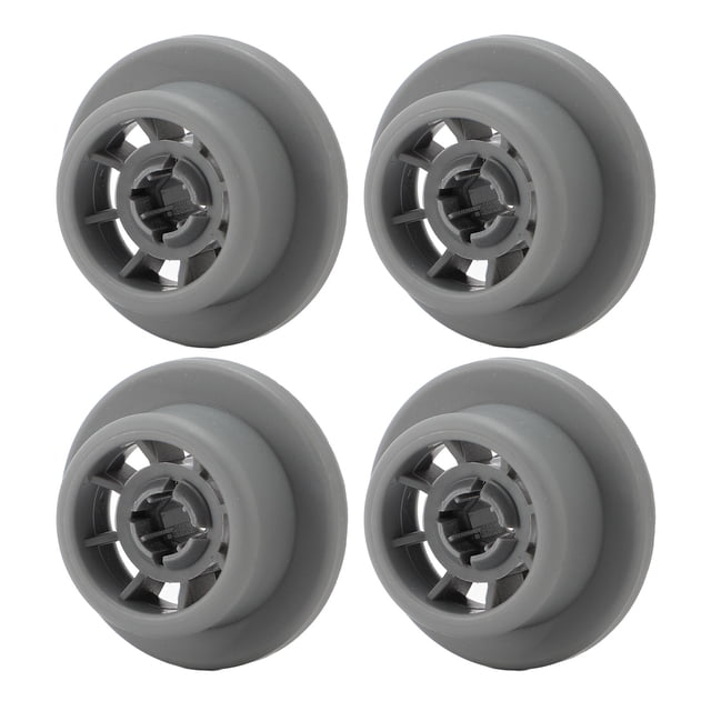 Lower Basket Rail Wheels, Sturdy and Secure 4PCS 165314 Flexible Moving Dishwasher Lower Rack Wheel Plastic Material Wear Resisting for
