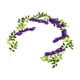 thumbnail image 2 of Bewildely Guirnalda de flores artificiales para puerta, falsa, accesorios para el hogar, mano de obra fina, tamaño compacto, multiusos, oscuro Type3 NO3, 2 of 6
