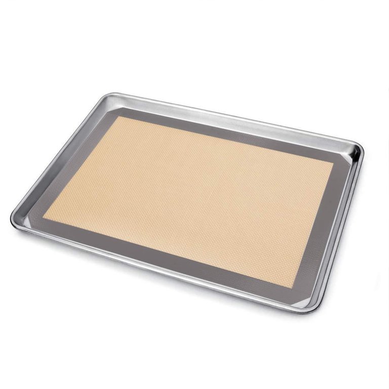 Non-stick, heat-resistant, no-mess, food-grade extra thick silicone baking  mat, no lubrication required, great for cookies and pastries, keeps oven  pans clean 11.8*7.9in 