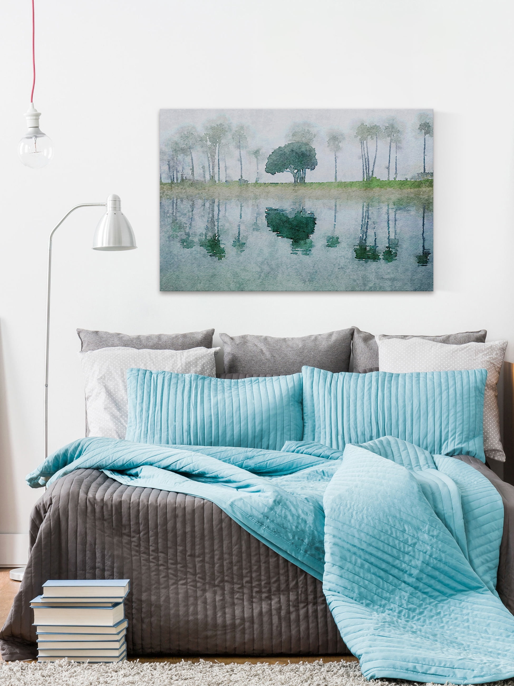 "Tropical Mist" Painting Print on Wrapped Canvas