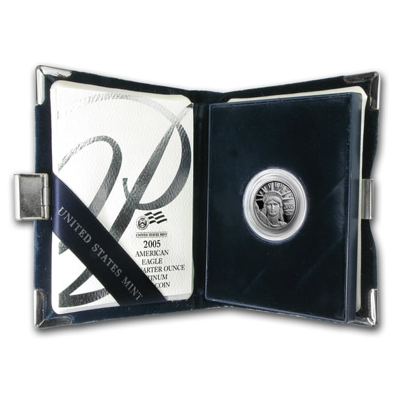 2005-W 1/4 oz Proof American Platinum Eagle (w/Box & COA)
