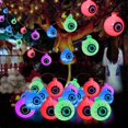 thumbnail image 2 of Luces de cadena de Halloween, decoración de luces de cadena de globo ocular de Halloween, luces de cadena que funcionan con pilas, 30 luces LED, diseño a prueba de polvo e impermeable,, 2 of 5