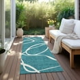 thumbnail image 6 of Addison Rugs Chantille Indoor/Outdoor Transitional Geometric, Abstract Teal Washable Runner Rug, 2'3" x 7'6", 6 of 6