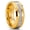 Gold, variant on Mens Tungsten Ring Black Stainless Steel Wedding Band 7 Round Cubic Zirconia 8mm