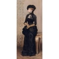 thumbnail image 2 of Charles Giron 13x24 Black Ornate Framed Double Matted Museum Art Print Titled: Woman with Gloves, Called La Parisienne (1883), 2 of 5