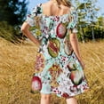 thumbnail image 4 of Vestido sin mangas Pomegranate Garden II Vestido de playa Vestidos largos, 4 of 4