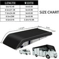 thumbnail image 2 of RV Roof Cover Waterproof, Universal Caravan Roof Cover,Motorhome Top Coverr Frost UV Protector Tarpaulin With Retractable Straps For Camper Travel, 2 of 6