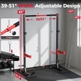 thumbnail image 5 of Squat Rack with Pull- Bar, Adjustable Multi-Functional Power Rack for Home Gym, 5 of 7