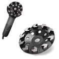 thumbnail image 3 of Rueda de moliDa de diamantes, rueda de moliDa de diamantes de 150 mm de rueda de 150 mm de rueda de lijado hormigón Buen Durabilidad negra de uso de diamantes de uso negro, 3 of 7