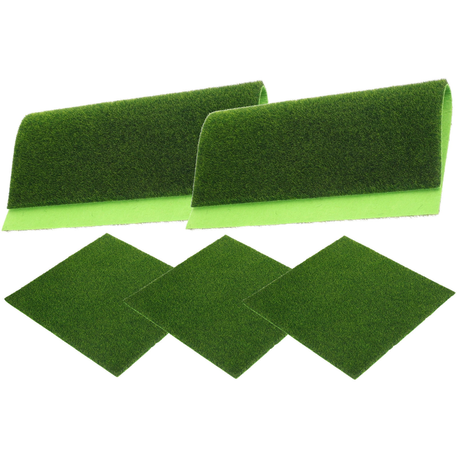 WHAMVOX 5-Pack Outdoor Artificial Moss Turf Grass for Lawn, Garden, Landscape Decoration with Natural Simulation Effect