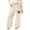 Beige, variant on Shadoumai Girl's Baggy Sweatpants Lightweight Breathable Straight Leg Pants With Pockets Athletic Pants For Girls Outdoor Play,Girls Uniform Pants 8-9 Years