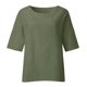 thumbnail image 4 of Tops de Mujer Elegantes Blusas Casuales Camisas de Moda Mangas Recortadas Cuello Redondo Línea de Algodón Camisa Suelta Blusa Odeerbi  ODB154936, 4 of 5