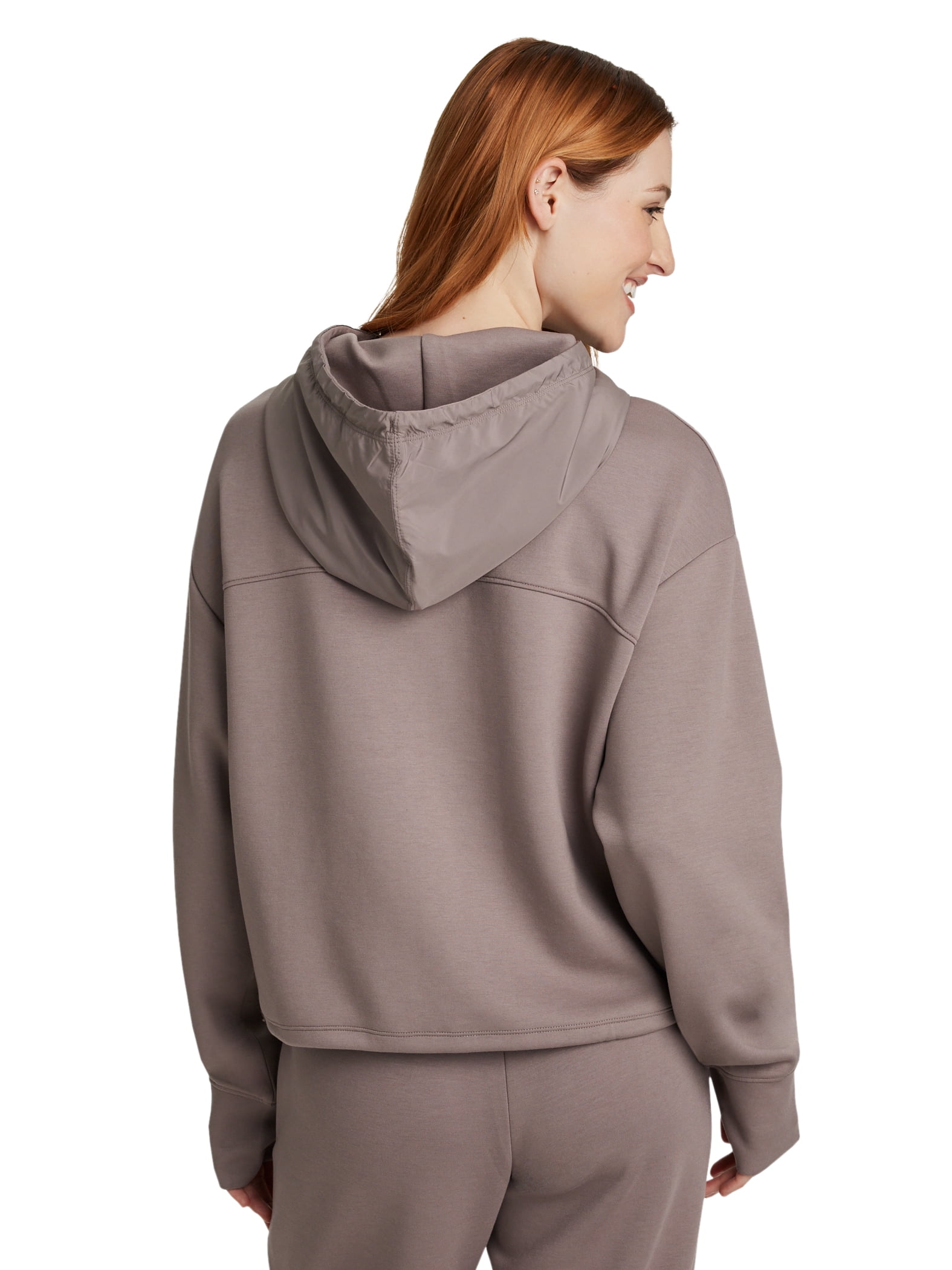 Reebok Women's Momentum Hoodie with Bungee Cinched Bottom, Sizes XS-XXXL