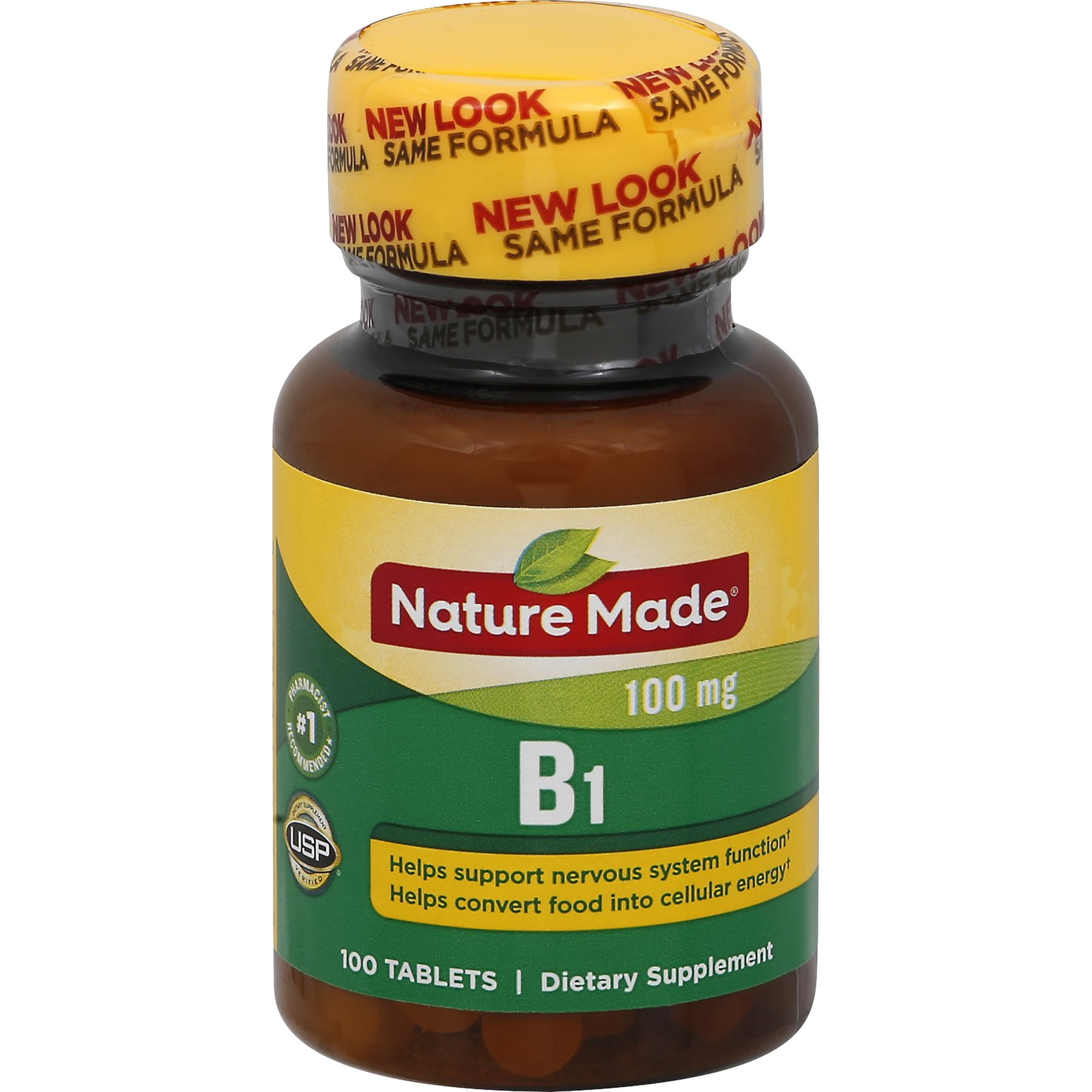 NATURE MADE Vitamin B1, 100 mg, 100.0 CT - Walmart.com - Walmart.com