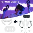 thumbnail image 3 of VR Silicone Cover Accessories for Meta Quest 3,10-in-1 Set Protective VR Shell Cover for Quest 3, Face Cover Pad with Lens Cap, Controller Grip Cover with Battery Opening and Rocker Cap, 3 of 7