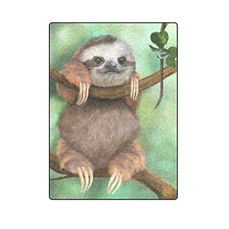 Cadecor Sloth Blanket Throw Super Soft Warm Bed Or Couch