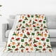 thumbnail image 1 of Balery Christmas Hat Cute Puppy Manta de Felpa Suave y Acogedora – Cobija de Franela Aterciopelada para Cama, Lavable y Cálida para Sofá, Mascotas, Transpirable-50"x40", 1 of 7