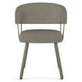 thumbnail image 2 of Amisco Corey Dining Chair - Beige & Black Tweed Fabric / Grey Metal, 2 of 9