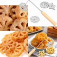 thumbnail image 5 of Bunuelos Mold with Handle, Metal Bunuelos Cookie Maker Mold, Detachable Rosette Rosette Iron Mold Se, 5 of 5