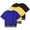 Blue/Yellow/Black, variant on Actgleam Active Girls T-Shirts 3-Pack,Soft Short Sleeve Graphic Tee,Size 6-13Y