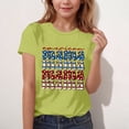 thumbnail image 4 of Zpanxa T-Shirts d'Été pour Filles Imprimé de la Fête de l'Indépendance Col Rond Manches Courtes Haut Polyester Spandex 5-6 Ans, 4 of 6