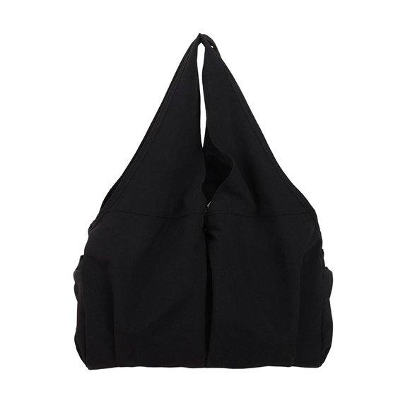 Large Nylon Tote Bag for Women, Zipper Closure with Adjustable Strap, Spacious Travel Work Everyday Shoulder Bag, Multiple Pockets, 15.7" x 7.1" x 11"