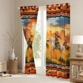 thumbnail image 3 of Homewish Western Cowboys Black Out Curtains for Teens Boys Girls,Animal Horse Curtains Pack of 2 (42x63 Each),Exotic Style Bedroom Curtains,Luxury Bedroom Decor, 3 of 6