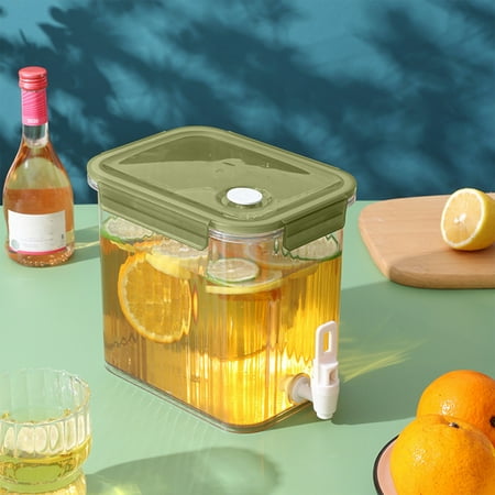 

FY24 Home Appliances PEZHADA 3.5L Large Capacity Plastic Beverage Dispenser Beverage Dispenser With Faucet Ice Lemonade Juice Container With Lid Fruit Teapot Lemonade Milk Bucket Drink