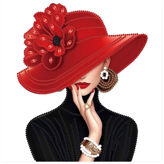 5D DIY Diamond Painting Kit Elegant and Beautiful Women's Creative Diamond Art Perfect for Home and Office Decor Ideal Gift for Holidays