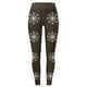 thumbnail image 4 of MKLEKYY Leggings deportivos push up para mujer, leggings de cintura alta con estampado de copos de nieve navideños para mujer, pantalones deportivos de yoga y entrenamiento, 4 of 4