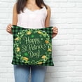 thumbnail image 2 of St Patricks Day Pillow Covers 20x20 Inch Decorative Throw Pillow Cover, Spring Gold Coin Green Shamrock Plaid Sofa Pillowcases Accent Cushion Case Home Decor Bedroom Living Room, 2 of 6