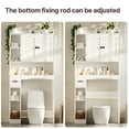 thumbnail image 4 of Over the Toilet Storage Cabinet, Asofer Bathroom Space Saver Organizer above Toilet with 7 Shelf & 2 Door for Laundry, White, 4 of 11