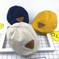 thumbnail image 3 of lanema Kids Cotton Flat Cap Cute Cartoon Retro Boys Girls Newsboy Beret Ivy Cap, 3 of 18