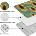 thumbnail image 5 of Blue Sunflower Pattern Bathroom Rugs Sets 3 Piece,Toilet Cover Set,Absorbent Non Slip Bathroom Mats Sets with U-Shaped Contour Rug Toilet Rug Set, 5 of 5