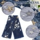 thumbnail image 5 of Tela de tul de malla azul marino con estrellas, 1,1 yardas de ancho, 65,4 pulgadas de ancho, con bordado de lentejuelas y estrellas brillantes. Ideal para faldas tutú, ropa y decoración del hogar., 5 of 7